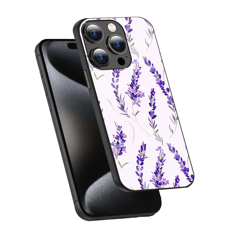 Lavender Floral Phone Cover | Glass Case