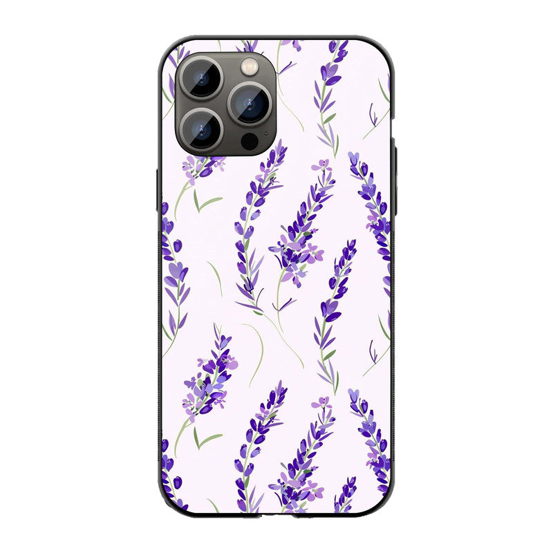 Lavender Floral Phone Cover | Glass Case