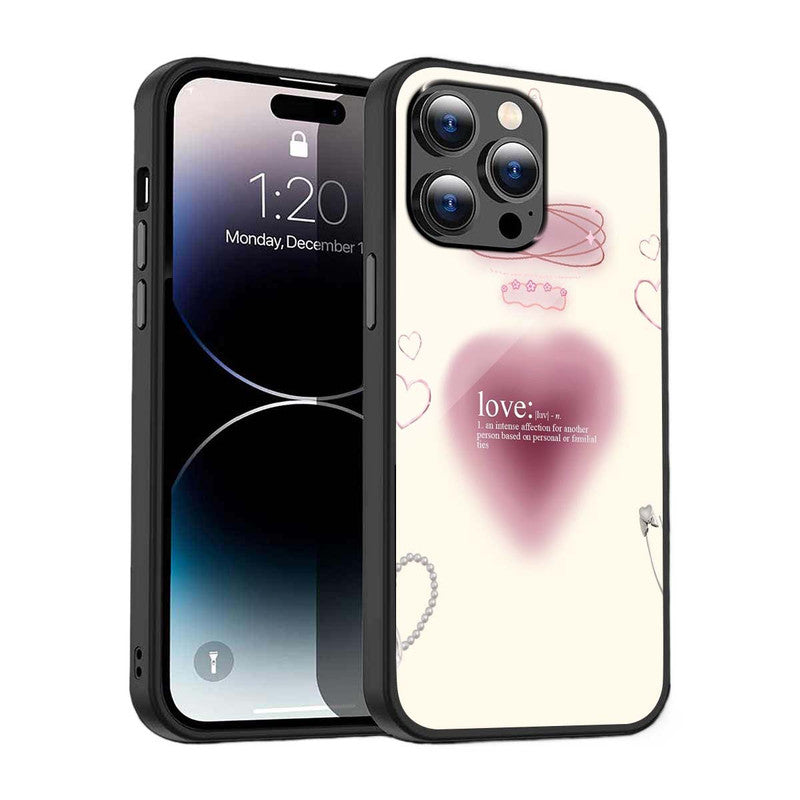 Love Definition Aesthetic Phone Cover | Glass Case