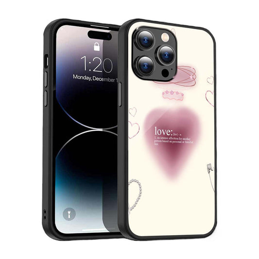 Love Definition Aesthetic Phone Cover | Glass Case