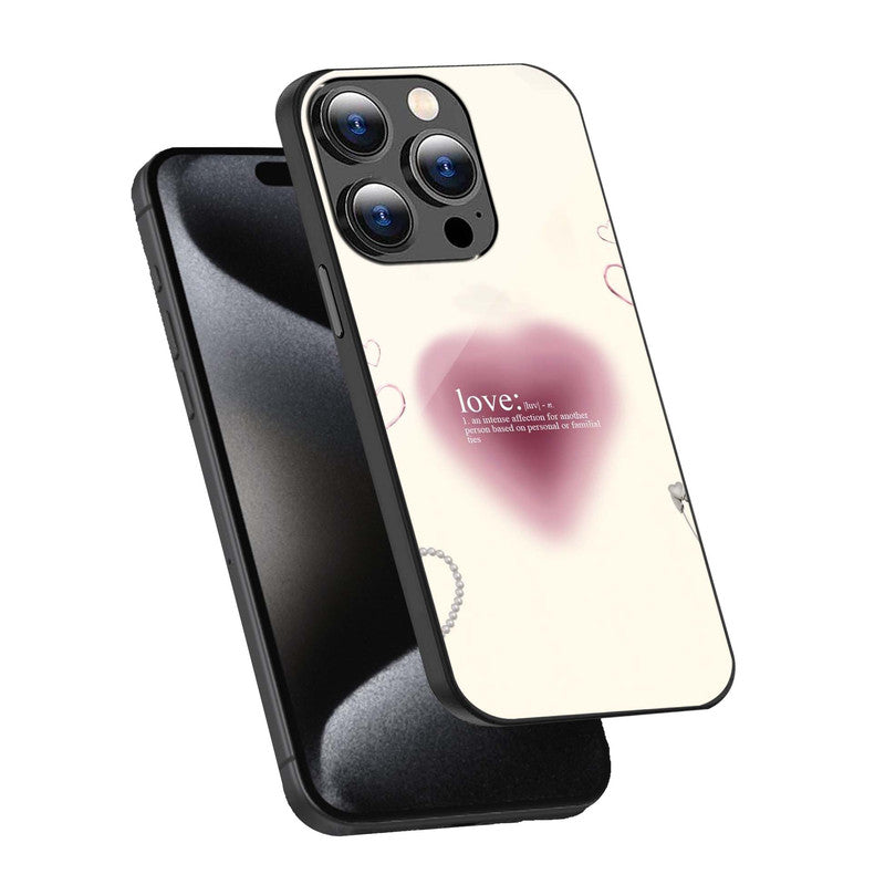 Love Definition Aesthetic Phone Cover | Glass Case