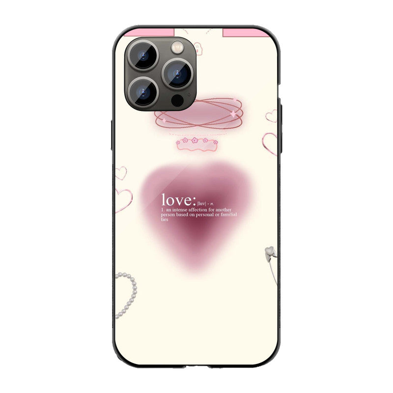 Love Definition Aesthetic Phone Cover | Glass Case