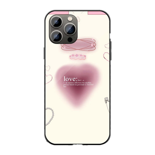 Love Definition Aesthetic Phone Cover | Glass Case