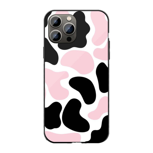 Pink Cow Print Phone Cover | Glass Case