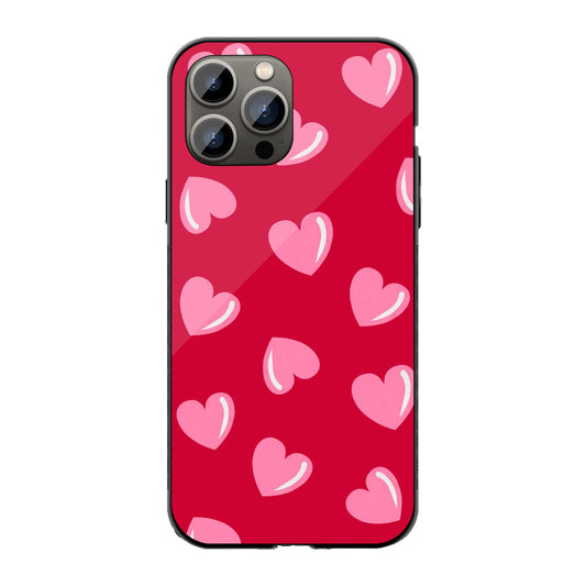 Red Hearts Phone Cover | Glass Case