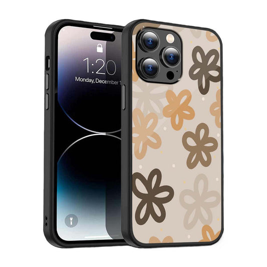 Retro Floral Harmony Phone Cover | Glass Case