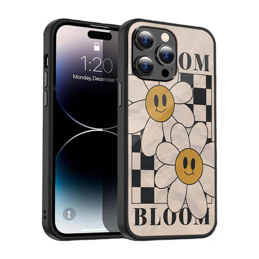 Smiley Daisy Bloom Phone Cover | Glass Case