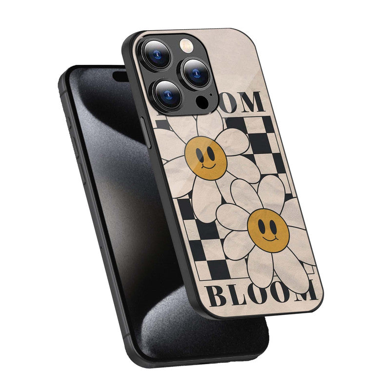 Smiley Daisy Bloom Phone Cover | Glass Case