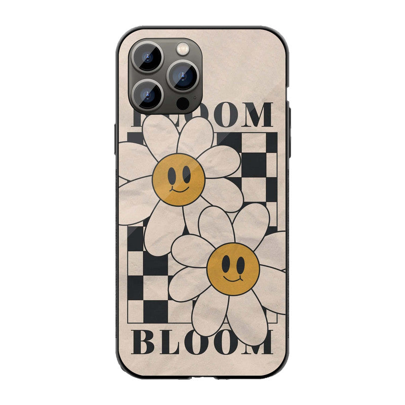 Smiley Daisy Bloom Phone Cover | Glass Case
