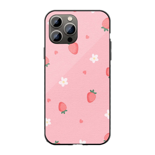 Strawberry Blossom Phone Cover | Glass Case