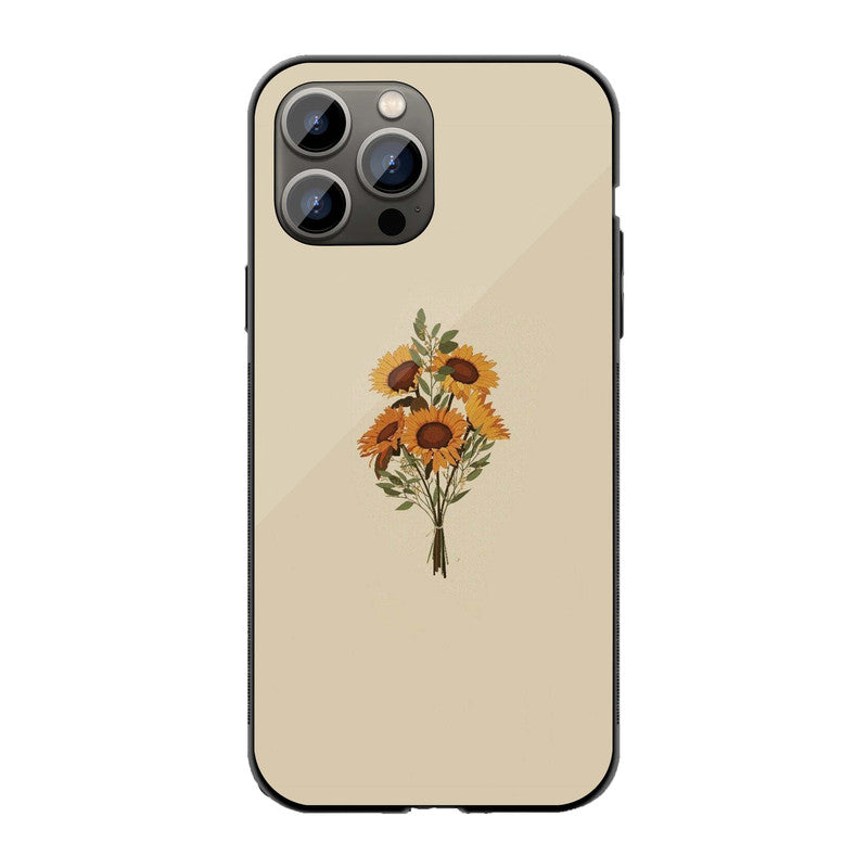 Sunflower Bloom Phone Cover | Glass Case
