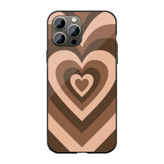 Y2K brown heart Phone Cover | Glass Case