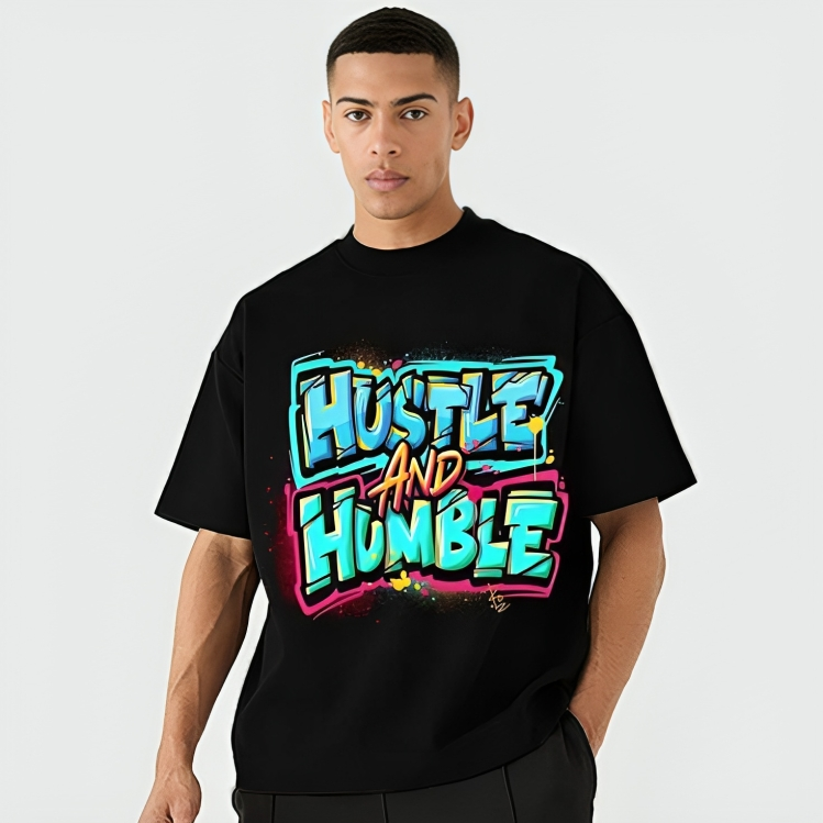 hustle & humble | Oversize T-Shirt
