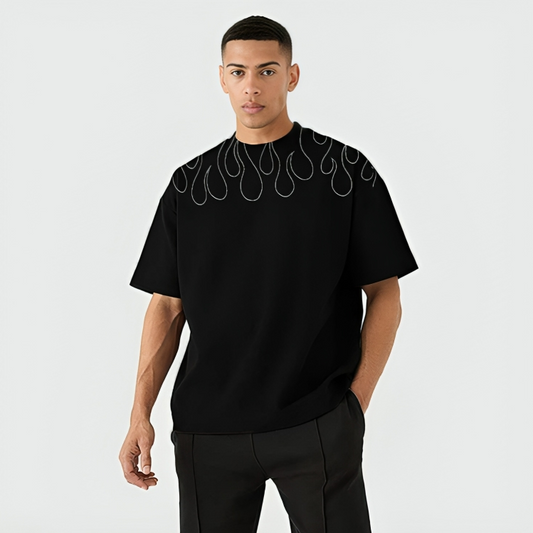 lil white flame | Oversize T-Shirt