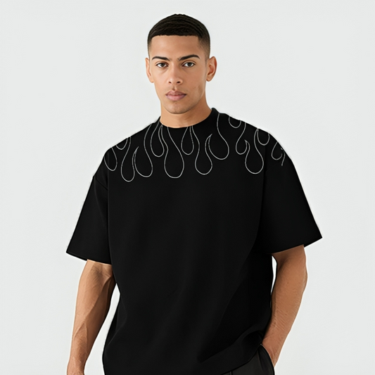 lil white flame | Oversize T-Shirt