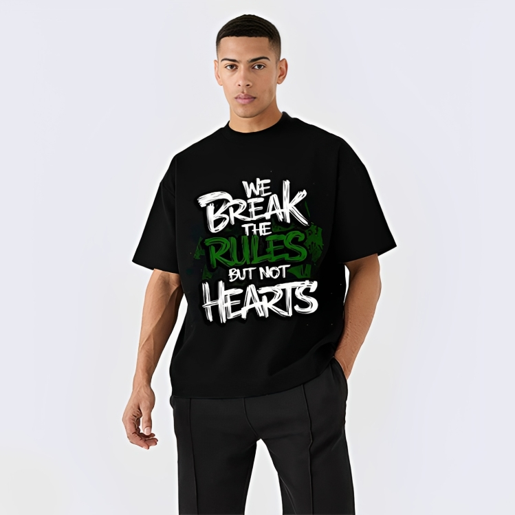 we break the rule but not hearts | Oversize T-Shirt
